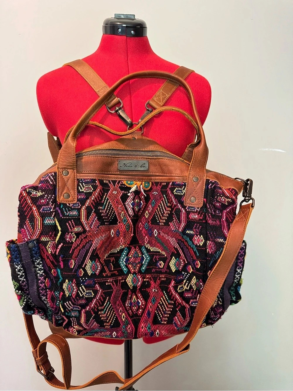 Nena & Co. The Perfect Bag Geometric Convertible Backpack